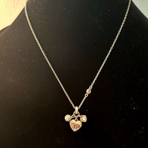 Coach Gold Heart Charm Necklace
